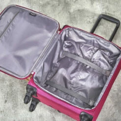 Rock Jewel 4 Wheel Medium Suitcase - 70cm -UK Suitcase Sales 2024 Interior Jewel Pink TR 0207 PI 99480.1673947718