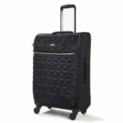 Rock Jewel 4 Wheel Medium Suitcase - 70cm -UK Suitcase Sales 2024 Medium Suitcase Jewel Black TR 0207 BL 5 84915.1673947708