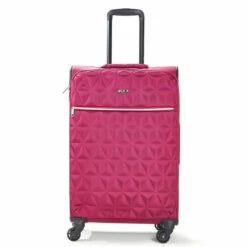 Rock Jewel 4 Wheel Medium Suitcase - 70cm -UK Suitcase Sales 2024 Medium Suitcase Jewel Pink TR 0207 PI 60766.1673947710