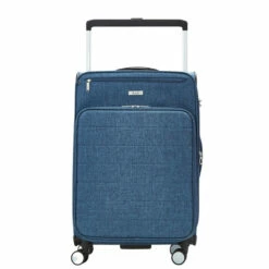 Rock Rocklite DLX 4 Wheel Expandable Medium Suitcase - 68cm -UK Suitcase Sales 2024 Rock Rocklite DLX TR 0243 M Blue 1 76468.1686844540