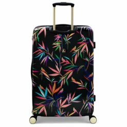 Sara Miller 4 Wheel Large Suitcase - 77cm -UK Suitcase Sales 2024 SMH0101 007 Sara Miller Large 4W Trolley Black Bamboo 4 32621.1695398998