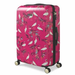 Sara Miller 4 Wheel Large Suitcase - 77cm -UK Suitcase Sales 2024 SMH0101 008 Sara Miller Large 4W Trolley Pink Heron 2 27914.1695398998
