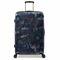 Sara Miller 4 Wheel Large Suitcase - 77cm -UK Suitcase Sales 2024 SMH0101 010 Sara Miller Large 4W Trolley Midnight Leopard 1 57223.1695399039