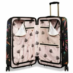 Sara Miller 4 Wheel Medium Suitcase - 67cm -UK Suitcase Sales 2024 SMH0102 007 Sara Miller Medium 4W Trolley Black Bamboo 3 98532.1695399327