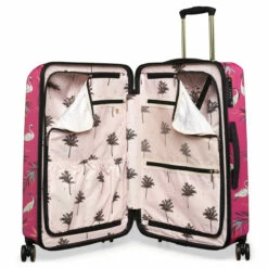 Sara Miller 4 Wheel Medium Suitcase - 67cm -UK Suitcase Sales 2024 SMH0102 008 Sara Miller Medium 4W Trolley Pink Heron 3 19460.1695399327