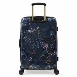 Sara Miller 4 Wheel Medium Suitcase - 67cm -UK Suitcase Sales 2024 SMH0102 010 Sara Miller Medium 4W Trolley Midnight Leopard 4 59839.1695399362