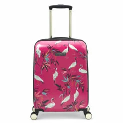 Sara Miller 4 Wheel Cabin Suitcase - 54cm -UK Suitcase Sales 2024 SMH0103 008 Sara Miller Small 4W Trolley Pink Heron 1 43645.1695400026