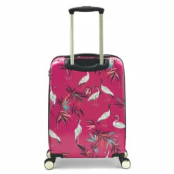 Sara Miller 4 Wheel Cabin Suitcase - 54cm -UK Suitcase Sales 2024 SMH0103 008 Sara Miller Small 4W Trolley Pink Heron 4 98271.1695400026