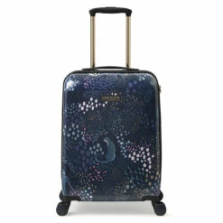Sara Miller 4 Wheel Cabin Suitcase - 54cm -UK Suitcase Sales 2024 SMH0103 010 Sara Miller Small 4W Trolley Midnight Leopard 1 85381.1695400059