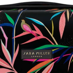 Sara Miller 4 Wheel Cabin Suitcase - 54cm -UK Suitcase Sales 2024 Sara Miller Black Bamboo branding 66619.1695400026