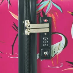 Sara Miller 4 Wheel Cabin Suitcase - 54cm -UK Suitcase Sales 2024 Sara Miller Pink Heron TSA Lock 90435.1695400027