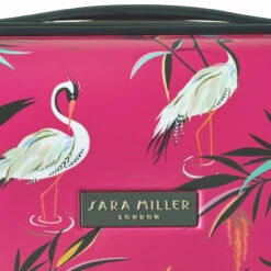 Sara Miller 4 Wheel Medium Suitcase - 67cm -UK Suitcase Sales 2024 Sara Miller Pink Heron branding 07843.1695399328