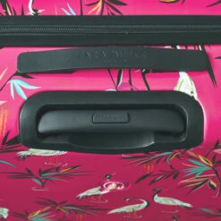 Sara Miller 4 Wheel Medium Suitcase - 67cm -UK Suitcase Sales 2024 Sara Miller Pink Heron top handle 54135.1695399328