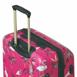 Sara Miller 4 Wheel Large Suitcase - 77cm -UK Suitcase Sales 2024 Sara Miller Pink Heron trolley system 36706.1695398998