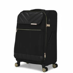 Ted Baker Albany Eco 4 Wheel Medium Suitcase - 69cm -UK Suitcase Sales 2024 TBW7002 001 Ted Baker Albany Eco Black Medium Case 2 75176.1684486062