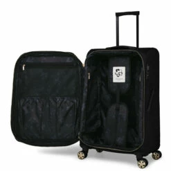 Ted Baker Albany Eco 4 Wheel Medium Suitcase - 69cm -UK Suitcase Sales 2024 TBW7002 001 Ted Baker Albany Eco Black Medium Case 3 90932.1684486062