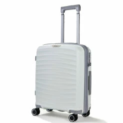 Rock Sunwave 4 Wheel Exp Cabin Suitcase - 54cm -UK Suitcase Sales 2024 TR 0212 WH S 3 19291.1661262765
