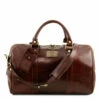 Tuscany Leather Duffle Bag With Rear Pocket Small - 42cm