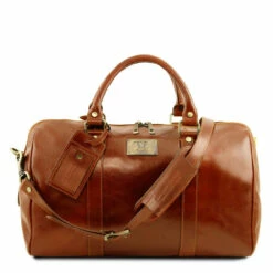 Tuscany Leather Duffle Bag With Rear Pocket Small - 42cm -UK Suitcase Sales 2024 tl141250 3 37243.1659358747