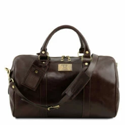 Tuscany Leather Duffle Bag With Rear Pocket Small - 42cm -UK Suitcase Sales 2024 tl141250 5 85321.1659358747