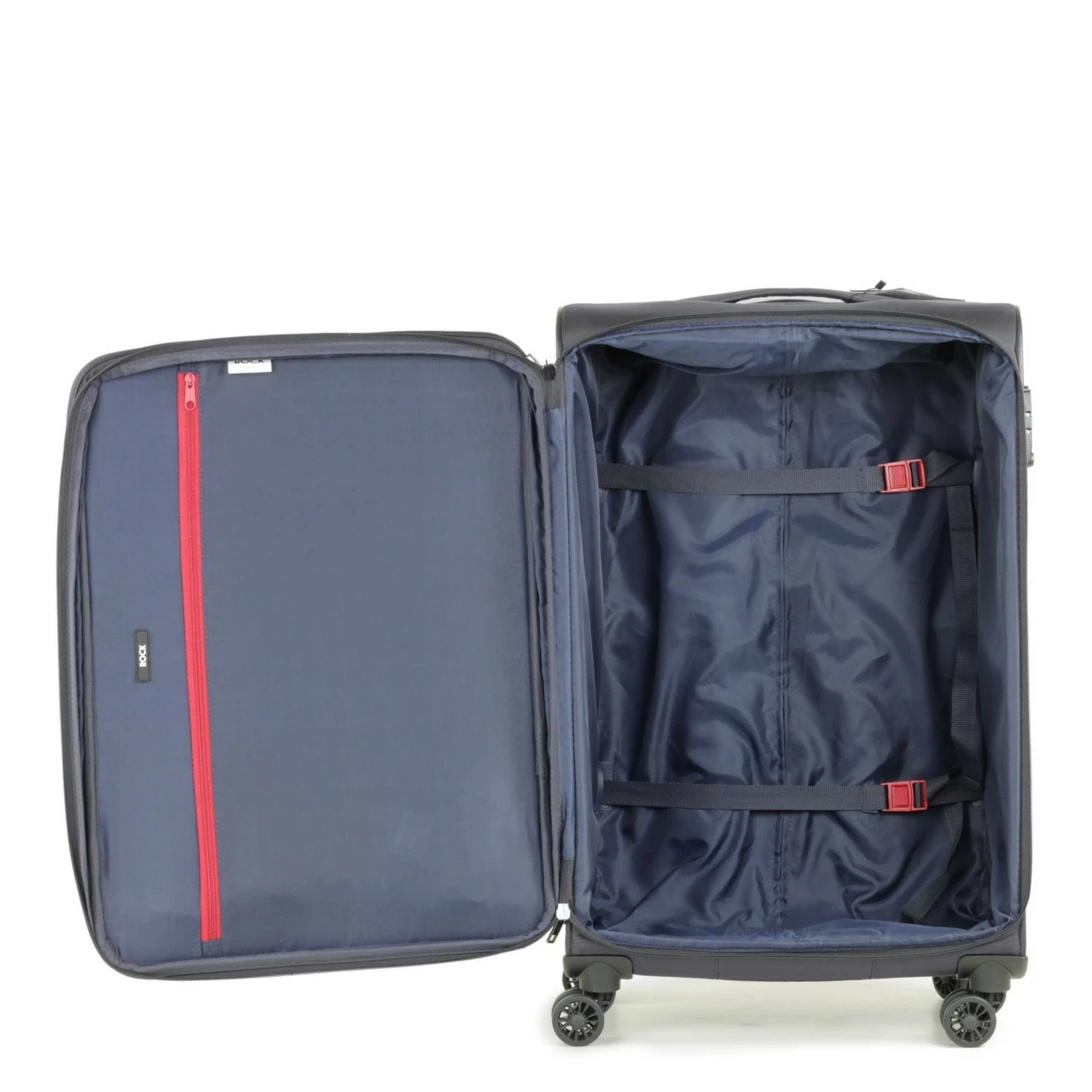 Rock Deluxe-Lite 4 Wheel Cabin Suitcase - 55cm 7 Rock Deluxe-Lite 4 Wheel Cabin Suitcase - 55cm - Image 7